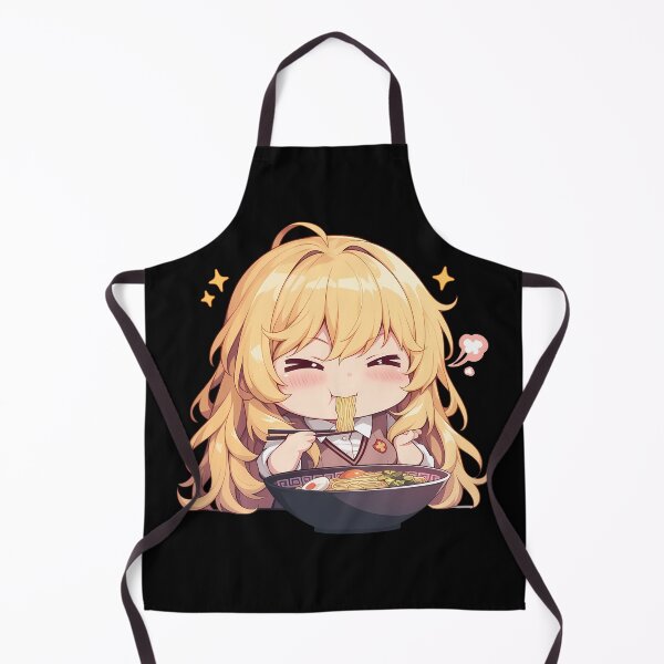 Item preview, Shokuhou Misaki Kawaii Chibi Anime Girl Eating Ramen from A Certain Scientific Railgun designed and sold by Raslbazola.