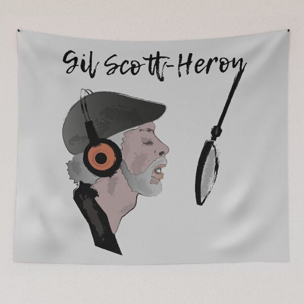 Aperçu de l'œuvre Gil Scott-Heron créée et vendue par FULLER FACTORY.