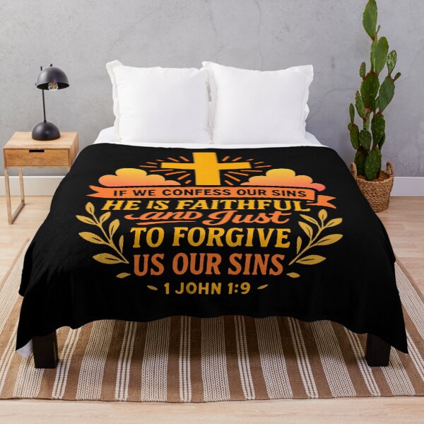 Item preview, 1 John 1:9 He is faithful and just to forgive us our sins designed and sold by plushism.