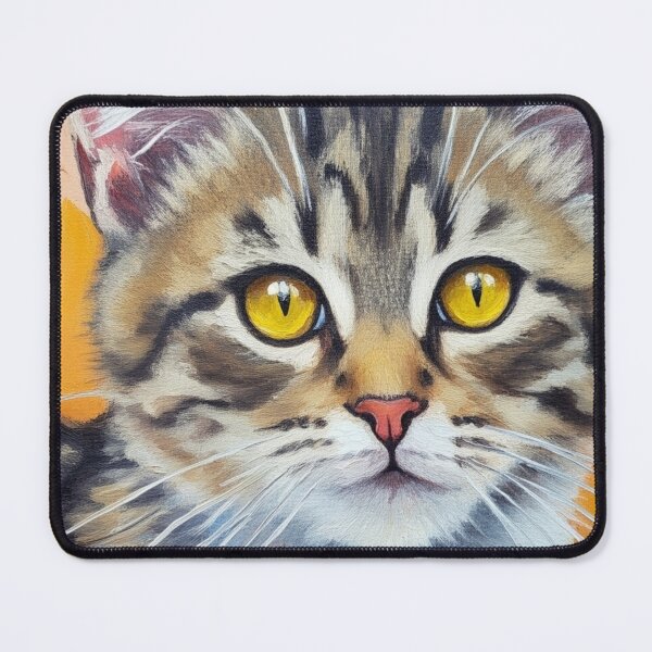 Item preview, Golden-Eyed Kitten Pop Portrait designed and sold by LinaDesign Store.