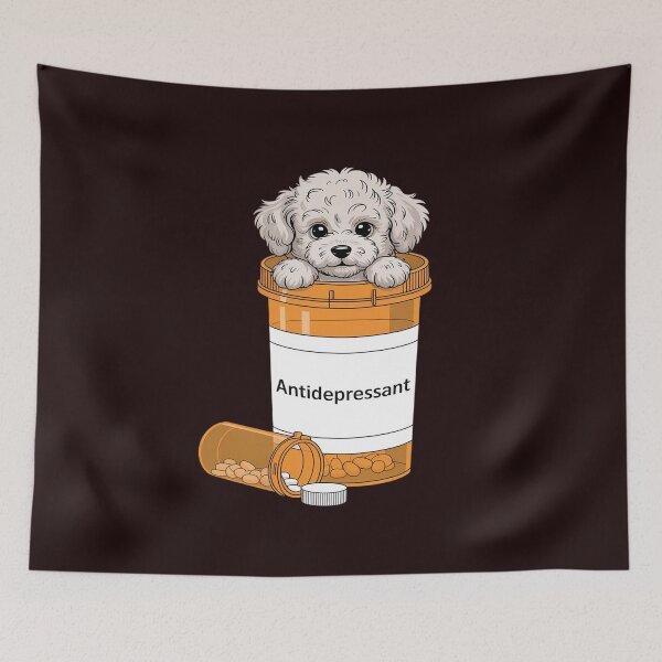 Item preview, Antidepressant - Poodle Owner Puppy Animal Lover Teacup Dog designed and sold by petrichorsworld.