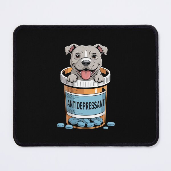 Item preview, Antidepressant Pitbull Funny Pitties Dog Lover Owner designed and sold by petrichorsworld.