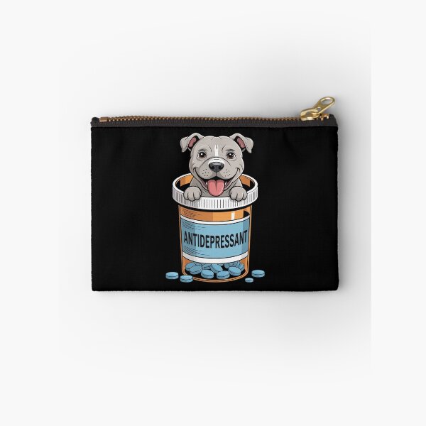 Item preview, Antidepressant Pitbull Funny Pitties Dog Lover Owner designed and sold by petrichorsworld.