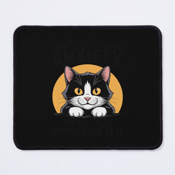 Item preview, Anxiety Cat I Don’t Struggle I Excel at It designed and sold by petrichorsworld.