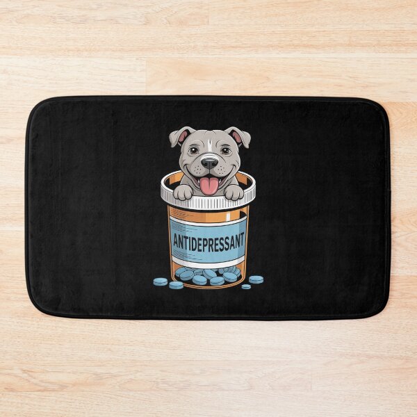 Item preview, Antidepressant Pitbull Funny Pitties Dog Lover Owner designed and sold by petrichorsworld.