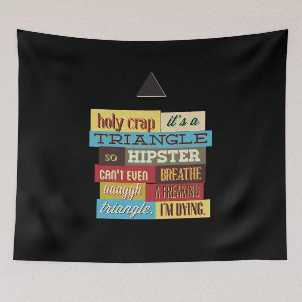 Item preview, Holy Crap It's A Triangle - Funny Sarcastic Hipster designed and sold by PrintPress.