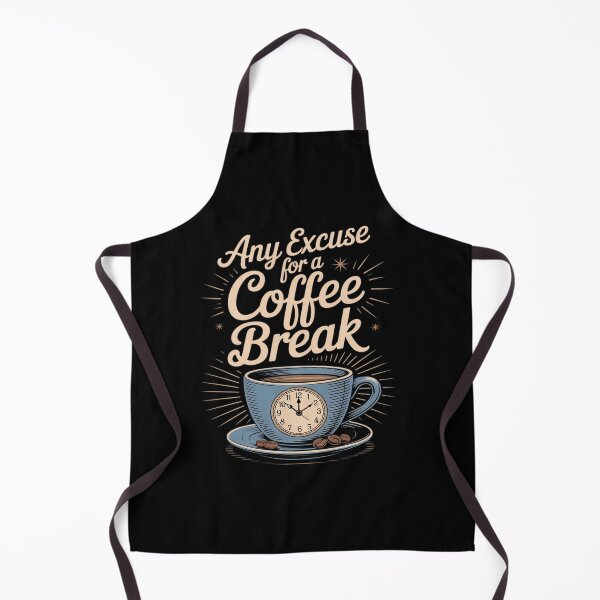 Item preview, Any Excuse Coffee Break Clock Office designed and sold by petrichorsworld.