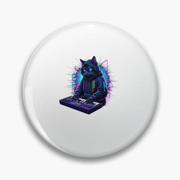 Item preview, Backprint  Synthpop Music Cats Synth-Japanese Synthesizer designed and sold by grumpzara.