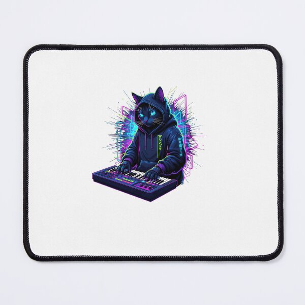 Item preview, Backprint  Synthpop Music Cats Synth-Japanese Synthesizer designed and sold by grumpzara.