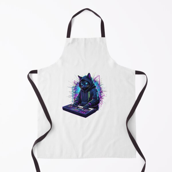 Item preview, Backprint Synthpop Music Cats Synth-Japanese Synthesizer designed and sold by grumpzara.