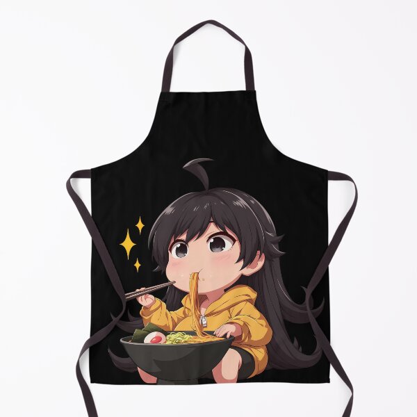 Item preview, Karen Araragi Chibi Kawaii Anime Girl Slurping Ramen from Bakemonogatari designed and sold by Raslbazola.