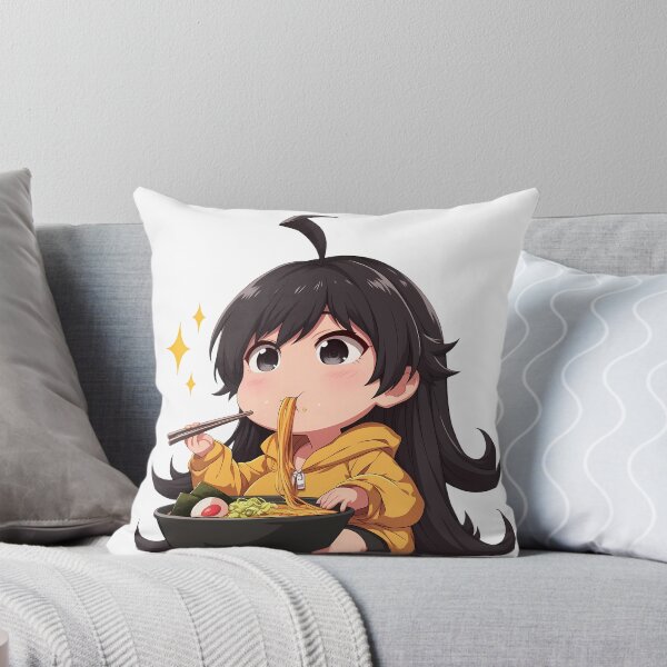 Artikelvorschau, Karen Araragi Chibi Kawaii Anime Girl schlürft Ramen aus Bakemonogatari entworfen und verkauft von Raslbazola.