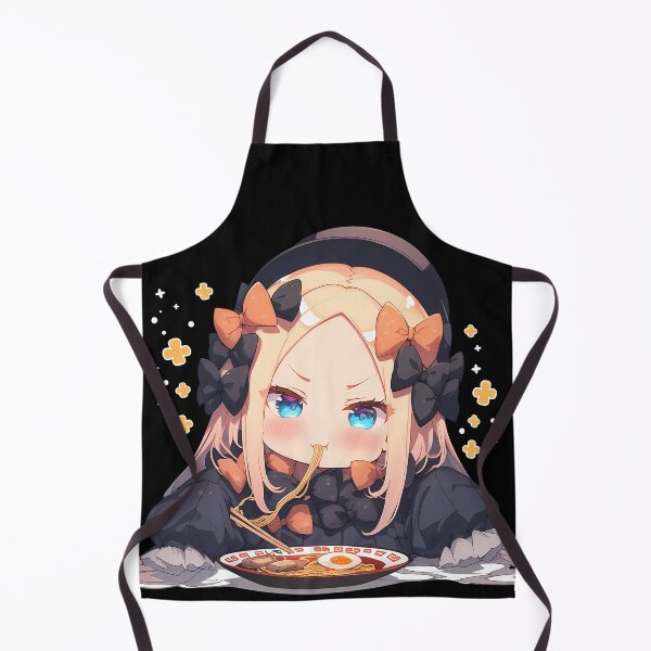 Item preview, Foreigner Abigail Williams Chibi Gothic Anime Girl Eating Ramen from Fate Grand Order designed and sold by Raslbazola.