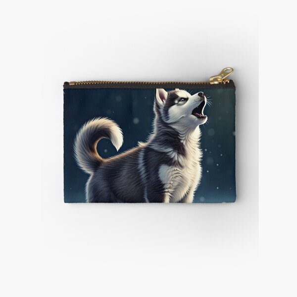 Aperçu de l'œuvre Song of the North – Husky Pup in the Snow créée et vendue par Buttonquill.