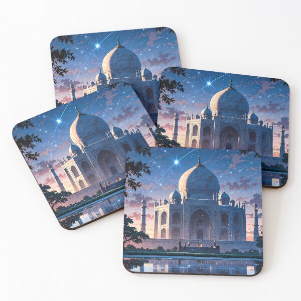 Item preview, The Majestic Taj Mahal under a Starry Night designed and sold by HikariMoments.