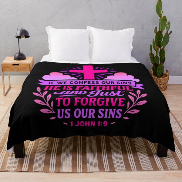 Item preview, 1 John 1:9 He is faithful and just to forgive us our sins designed and sold by plushism.