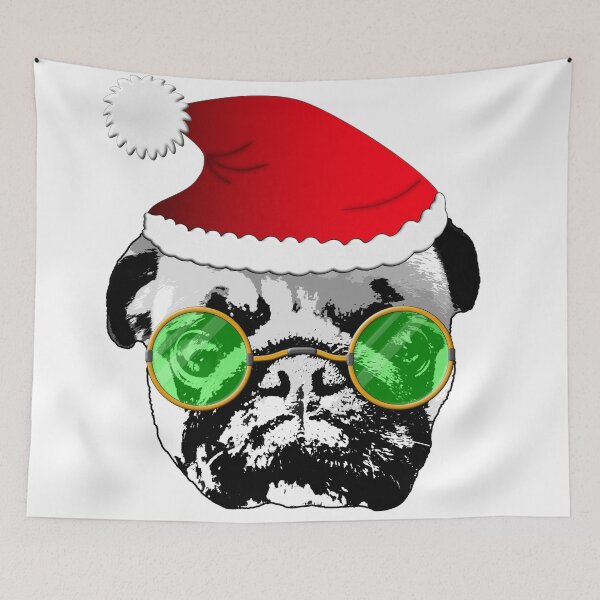 Item preview, SantaPug designed and sold by LindenmannArts.