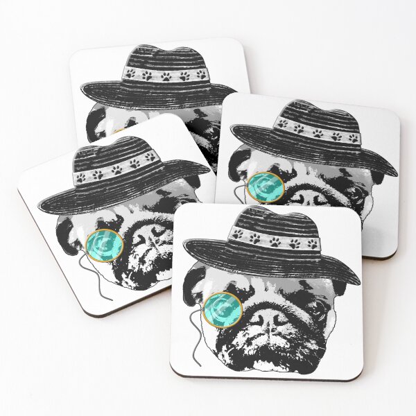 Item preview, Monocle Pug designed and sold by LindenmannArts.