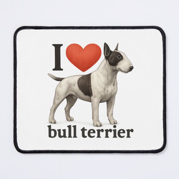 Item preview, I love Bull terrier. designed and sold by PabDam.