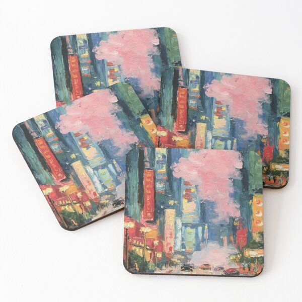 Item preview, Impressionist New York at night designed and sold by ArtHouseNiklas.