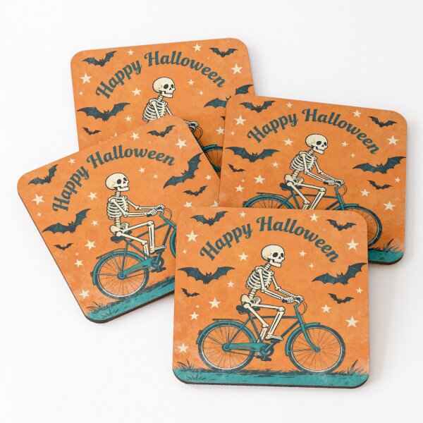 Item preview, Vintage Halloween Skeleton Bike designed and sold by Athena2445.