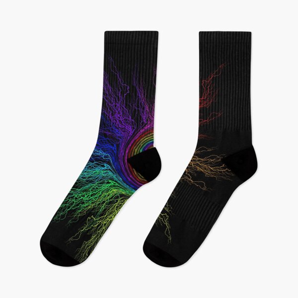 Item preview, RainbowLightningSwirl designed and sold by LindenmannArts.