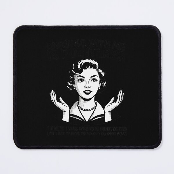 Item preview, ARGUING WITH ME IS POINTLESS 50s Sarcastic Housewife designed and sold by KingsLife1994.