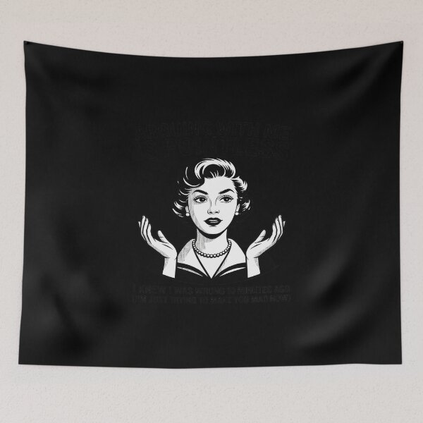 Item preview, ARGUING WITH ME IS POINTLESS 50s Sarcastic Housewife designed and sold by KingsLife1994.