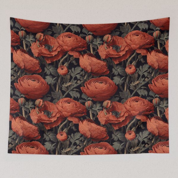 Item preview, Elegant Vibrant Ranunculus Pattern For Home Accent designed and sold by RoyalStarsPatts.