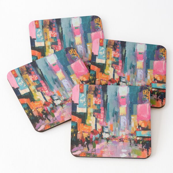 Item preview, Colorful New York street scene designed and sold by ArtHouseNiklas.