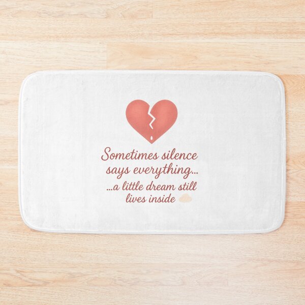 Item preview, Sometimes Silence Says Everything ? | Deep Emotional Minimal Quote Design designed and sold by Lagwsal22.