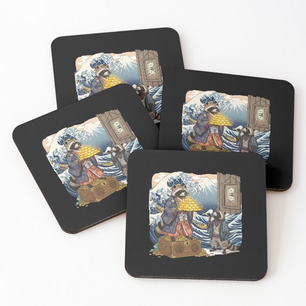 Item preview, Rich Raccoons: Gold Bars vs Framed Dollars designed and sold by KakangMudi.