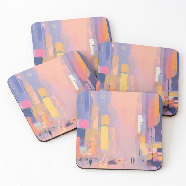 Item preview, Pastel New York at dusk designed and sold by ArtHouseNiklas.