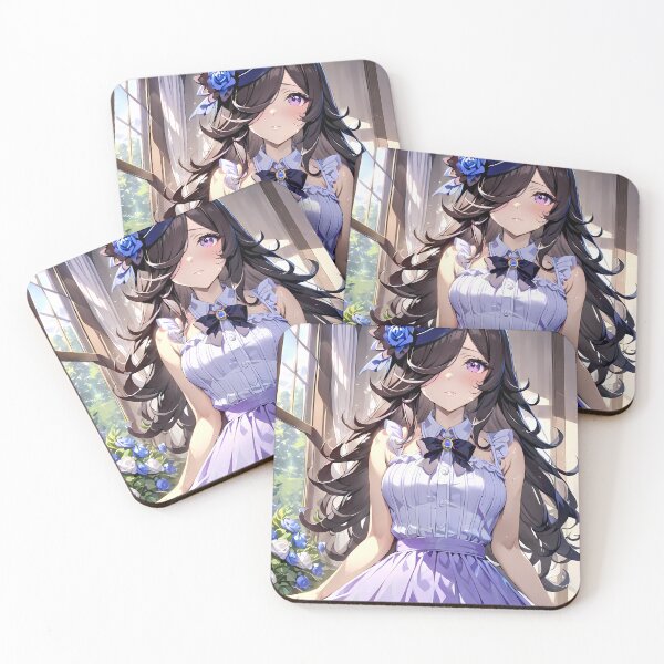 Item preview, Rice Shower Uma Musume Pretty Derby Dynamic Pose Blue Rose Anime Girl Waifu designed and sold by HumbertoValveno.