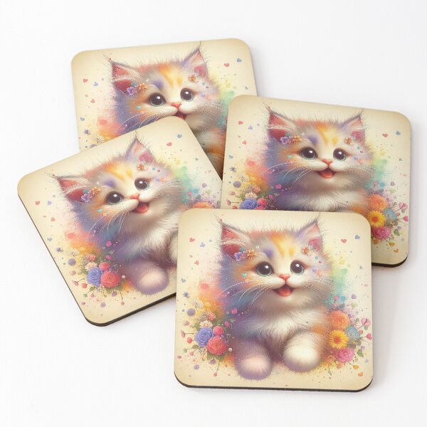 Item preview, Dreamy LaPerm Kitty Portrait  designed and sold by Cuddle critters.