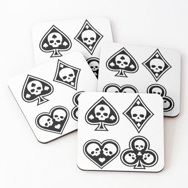 Item preview, Aces of Death: Skull Playing Card Symbols designed and sold by InkStation24.