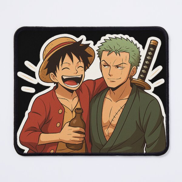 Item preview, Luffy & Zoro designed and sold by Anime Junkiez.