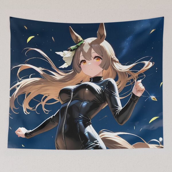 Item preview, Satono Diamond Uma Musume Pretty Derby Anime Girl Black Catsuit Waifu Sky designed and sold by HumbertoValveno.