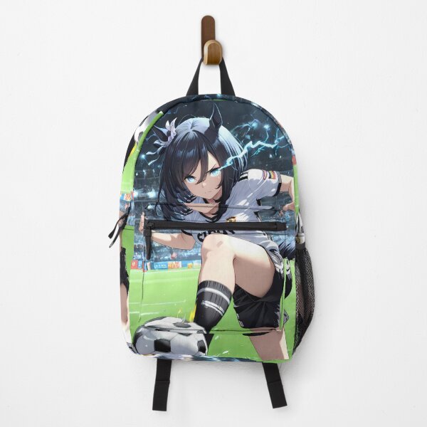 Item preview, Eishin Flash Uma Musume Pretty Derby Anime Girl Soccer Lightning Action designed and sold by HumbertoValveno.