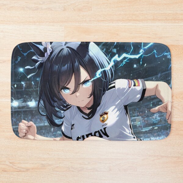 Item preview, Eishin Flash Uma Musume Pretty Derby Anime Girl Soccer Lightning Action designed and sold by HumbertoValveno.