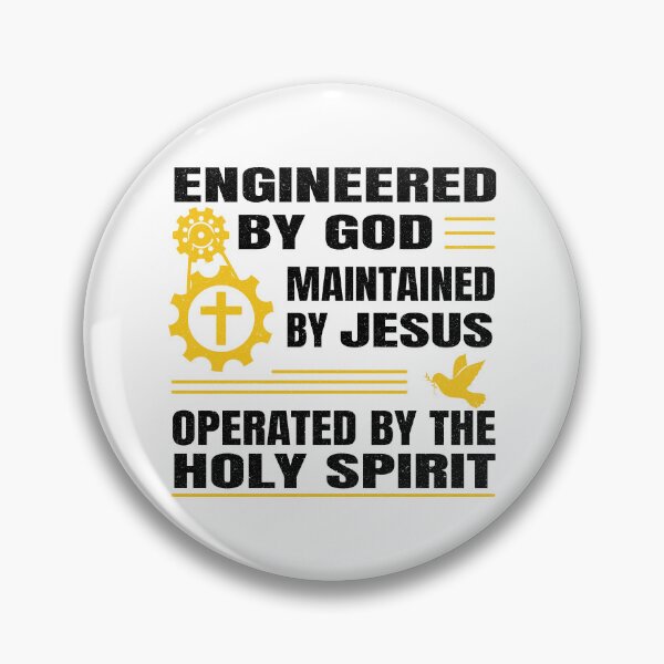 Item preview, Engineered by God, Maintained by Jesus, Operated by the Holy Spirit | Faith Tech Design designed and sold by Geezo101.