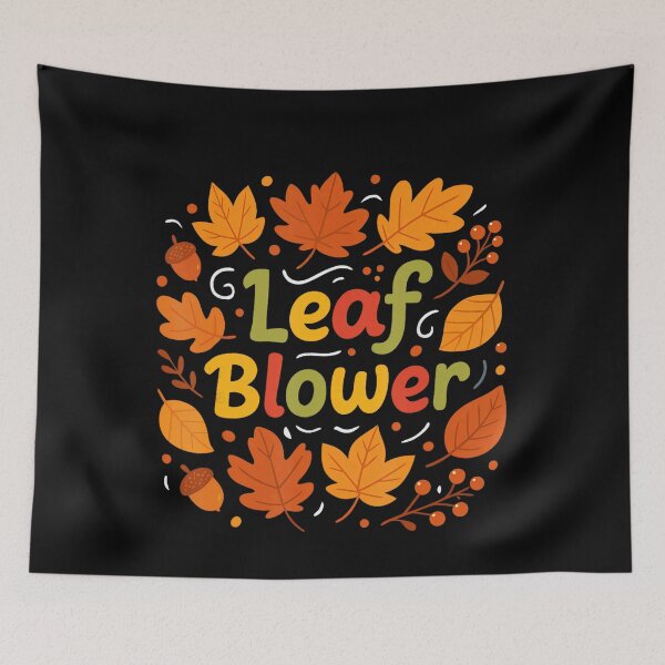 Item preview, leaf autumn funny vintage blower classic halloween vibes fall costume retro designed and sold by Coryconcetta.