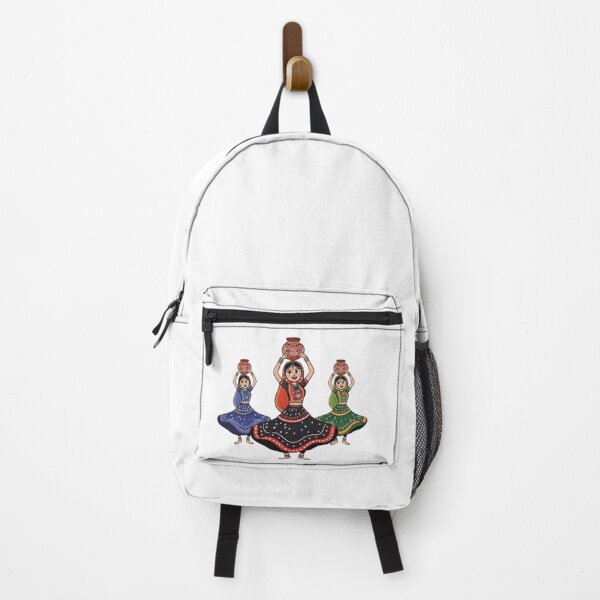 Item preview, Traditional Garba Dancers Illustration in Colorful Attire designed and sold by DroolWorthyUS.