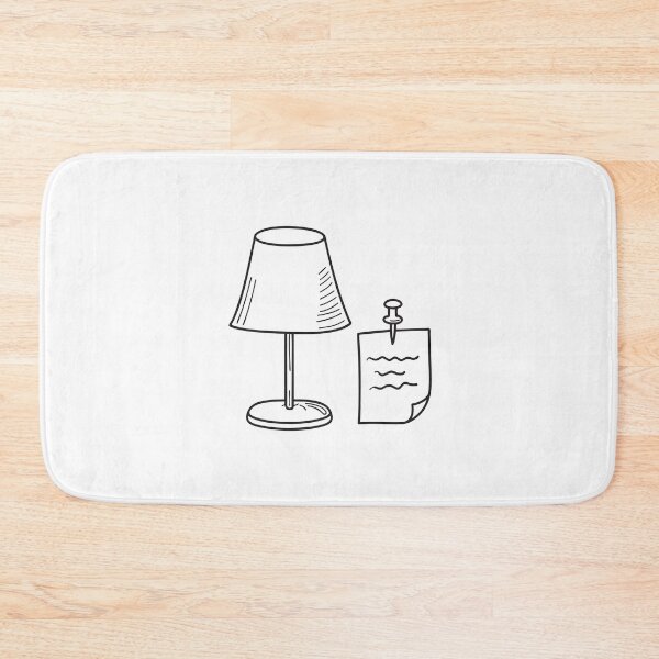 Item preview, A thumbtack beside a scribbled note on near a lamp designed and sold by rasagamastore.