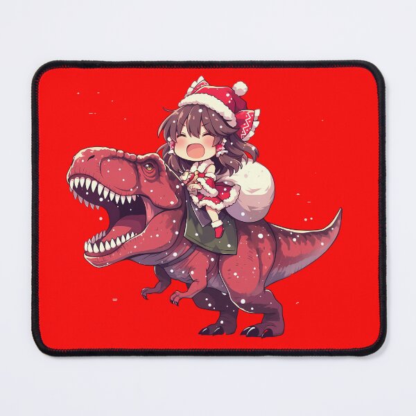 Item preview, Reimu Hakurei Touhou Anime Girl Christmas Santa Dinosaur Celebration designed and sold by HumbertoValveno.