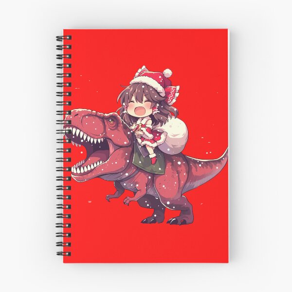 Item preview, Reimu Hakurei Touhou Anime Girl Christmas Santa Dinosaur Celebration designed and sold by HumbertoValveno.