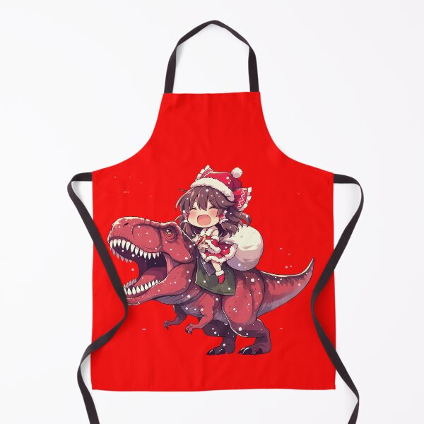 Item preview, Reimu Hakurei Touhou Anime Girl Christmas Santa Dinosaur Celebration designed and sold by HumbertoValveno.
