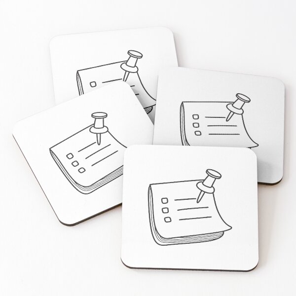 Item preview, A thumbtack pinned on top a list note designed and sold by rasagamastore.