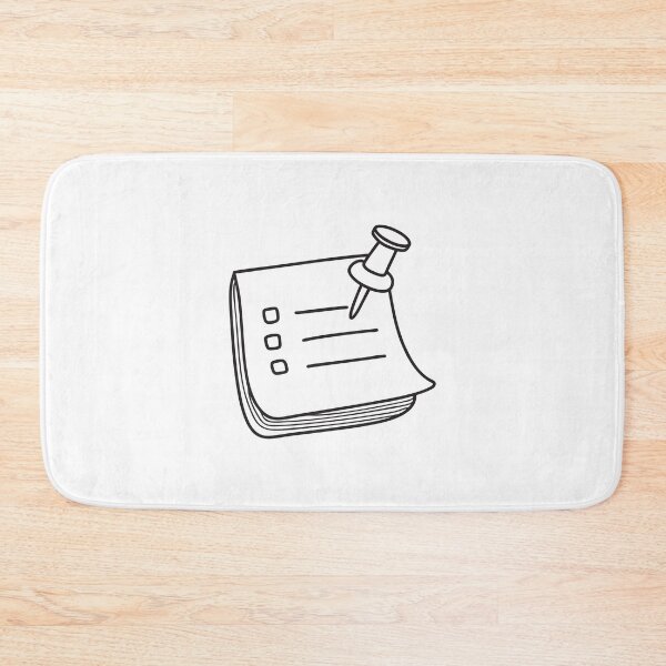 Item preview, A thumbtack pinned on top a list note designed and sold by rasagamastore.
