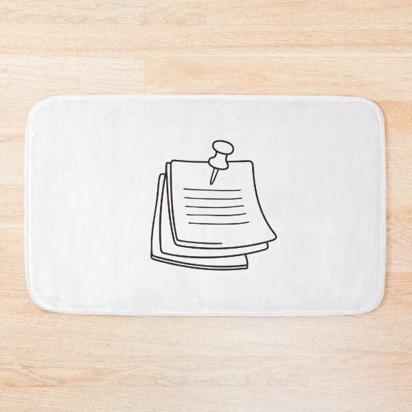 Item preview, A thumbtack stuck beside overlapping memos on a board designed and sold by rasagamastore.